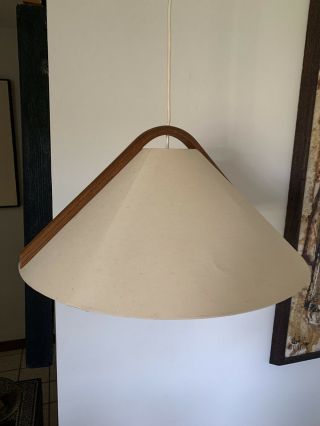 Hanging Swag Lamp Light Fixture Mid Century Danish Modern Vtg