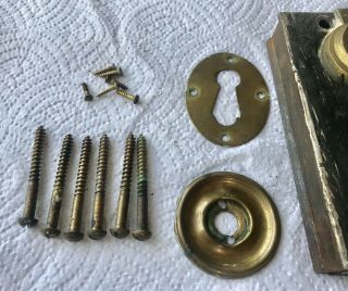 Antique Carpenter Lock - Complete Set Screws Carpenter & Co Patented 5
