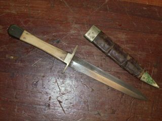 Antique Bowie Knife - Civil War Dirk knife - Gamblers Dirk. 3