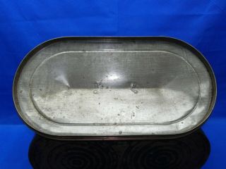 Vintage Heavy Gauge Copper Boiler Wash Tub w/ Wood Handles & Galvanized Lid 10