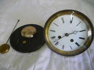 Antique French Large Striking Clock Movement Complete Project