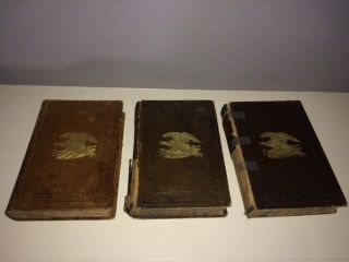 3 Volumes: History Of The Southern Rebellion,  1861,  Orville J.  Victor,  1st Ed