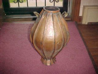 Arts & Crafts Hammered Copper Vase,  Pot,  Jug