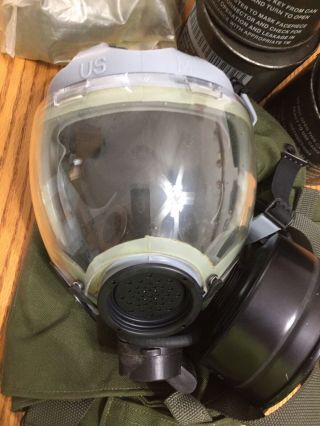 Msa Mcu - 2/p Gas Mask Nbc Protection Medium W/