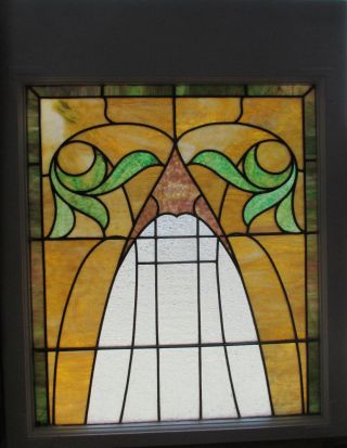 Antique American Stained Glass Window 28 X 35 2 Of 2 Architectural Salvage