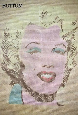 RARE Limited Edition Andy Warhol Gold Marilyn Monroe 1962 Danish Ege Modern Rug 7