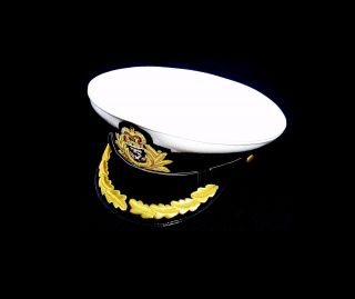 Royal Navy Officer Hat Cap Captain (white) Size 62