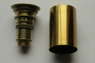 Andrew Ross Optician Brass Microscope Objective 1/6 " (in Earlier Wrong Can)
