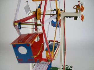 Delightful Tin Ferris Wheel Tucher Walther.  Only 1 Of 400.  Broken Windup Spring.
