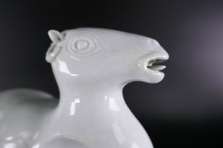 19th/20th Century Chinese Porcelain Blanc de Chine Dehua Pair Animal Figurines 2