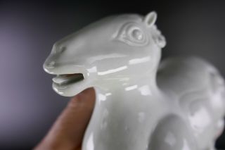 19th/20th Century Chinese Porcelain Blanc de Chine Dehua Pair Animal Figurines 8