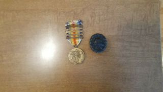 Ww1 Medal And Badge American/german
