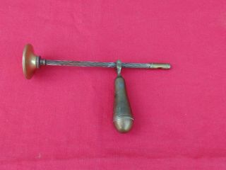 ANTIQUE BRASS ARCHIMEDES SCREW TYPE MEDICAL DRILL 2