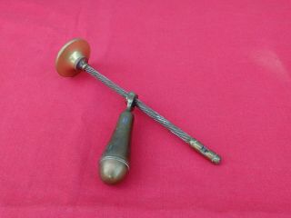 ANTIQUE BRASS ARCHIMEDES SCREW TYPE MEDICAL DRILL 3