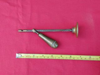 ANTIQUE BRASS ARCHIMEDES SCREW TYPE MEDICAL DRILL 5