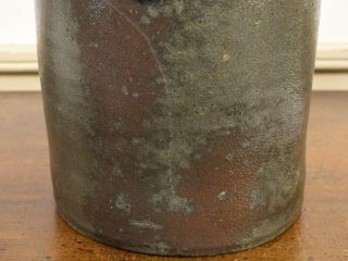 SCARCE 19th C S H SONNER STRASBURG VA Cobalt BLUE DECORATED Stoneware Crock Jar 10
