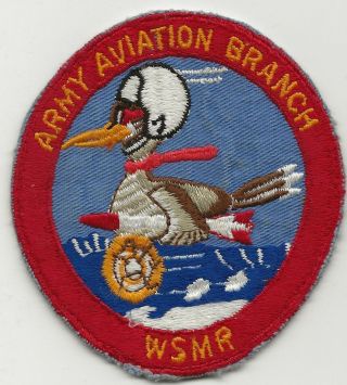 Early Four Inch Army Aviation Branch White Sands Missile Range Jacket Patch