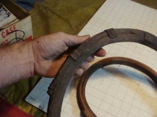 Vintage,  2 Wooden Hoops W Metal Clasps,  Apron 15 " & 10 " Diameter