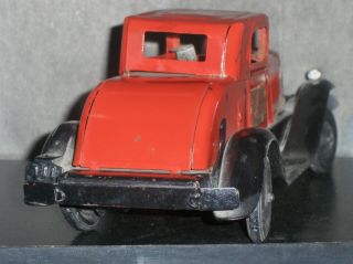 1920 ' s USA Girard Fire Chief Pressed Steel Wind Up Car,  3 Days 4