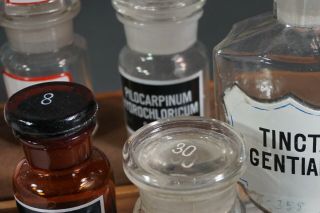 Antique Apothecary Pharmacy Drug Display Druggist Glass Bottles,  Baby Feeder Jar 5