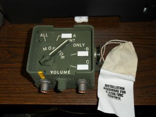 C - 2298/vrc Control - An/vic - 1 Military Intercom Set For Military Vehicle
