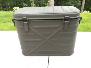 VINTAGE US MILITARY MERMITE CAN - ALUMIINUM HOT COLD FOOD COOLER CONTAINER 4