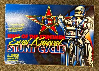 Evel Knievel Stunt Cycle 1998 Playing Mantis Energizer And Figure