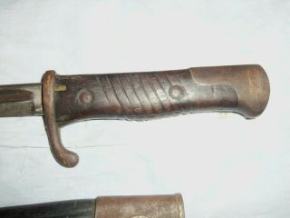 Vintage rare 1800 ' s or WWI German WKC Solingen bayonet butcher sword blade 4