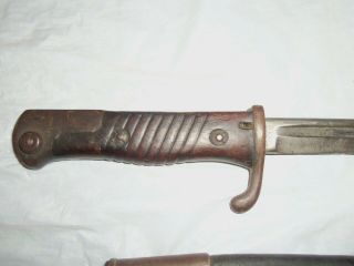 Vintage rare 1800 ' s or WWI German WKC Solingen bayonet butcher sword blade 6