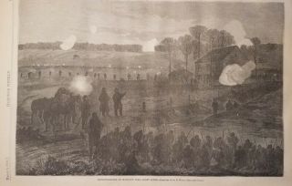 March 5 1864 Libby Prison Escape Harper ' s Weekly Newspaper Civil War Battle Map 6