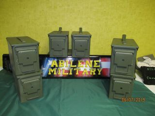 6 Pack 50 Cal Ammo Can Steel Storage M2a1 6 Cans No Rust Inside