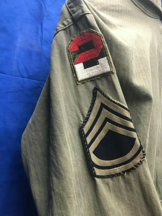 Vintage 1947 Korean War Era Named US Second Army HBT Coveralls Work Uniform 7