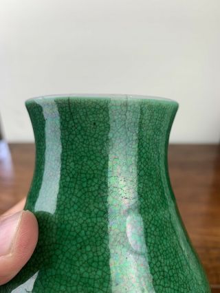 antique chinese green glazed vase 10