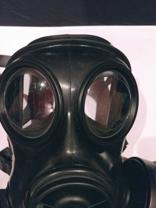 Vintage 1988 British Avon S10 gas mask Military Size 1 with 3 filters 3