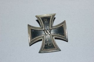 German Ww1 Iron Cross 1st Class Vaulted 800 Screw Back