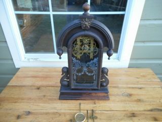Antique Waterbury 8 Day Teardrop Kitchen Parlor Table Shelf Mantle Clock