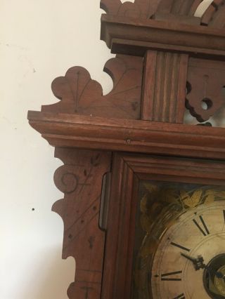Rare Antique Seth Thomas Eclipse Parlor Clock Hanging Wall Model 4