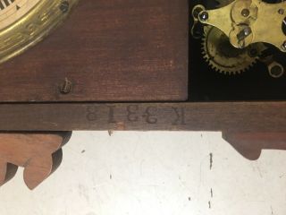 Rare Antique Seth Thomas Eclipse Parlor Clock Hanging Wall Model 8