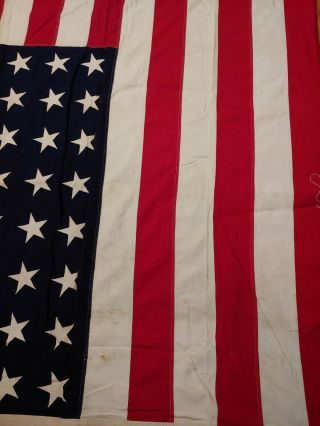 ww2 us 48 star flag 5 by 9 Philadelphia quartermaster depot ships flag military 7