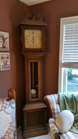 Antique Ithaca Grandfather Clock,  Owned By Same Family Since Early 1900 