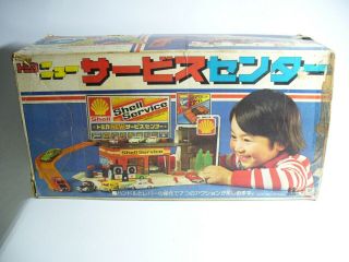 Tomy Tomica Service Center Centre Shell Gas Station 1970s item 11