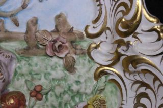Pair 21x18x4 Antique Ornate 3D Victorian Capodimonte ITALY Plaster Wall Hanging 11