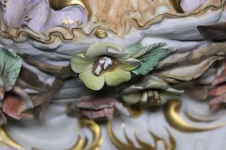 Pair 21x18x4 Antique Ornate 3D Victorian Capodimonte ITALY Plaster Wall Hanging 6