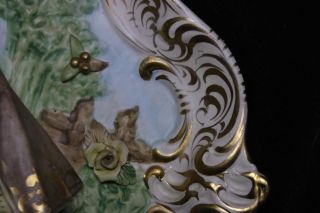 Pair 21x18x4 Antique Ornate 3D Victorian Capodimonte ITALY Plaster Wall Hanging 7