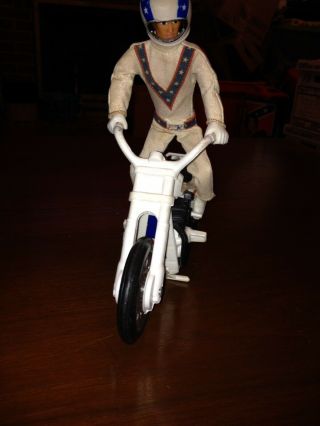 Vintage Ideal Evel Knievel Harley Davidson Stunt Cycle Complete With Figure Htf