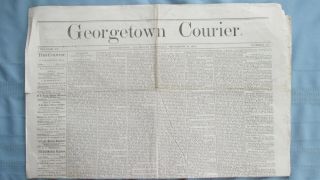 1880 Georgetown Colorado Georgetown Courier Mining Camp Newspaper - Gilpin County