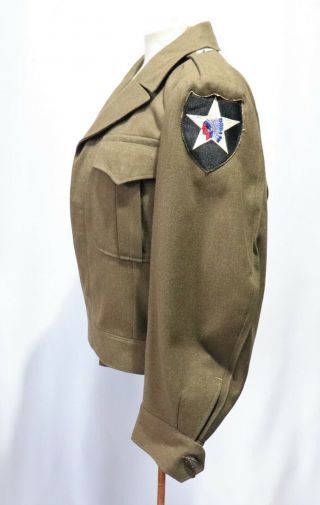 Vintage Us Army Ww 2 Eisenhower Jacket Coat Indian Patch 1 Star General 36 S