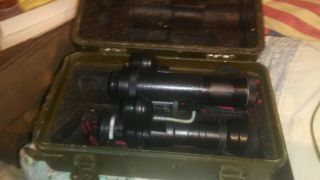 Vintage Russian Night Vision Binoculars Soviet BN2 5X42 COLD WAR VIETNAM in case 6