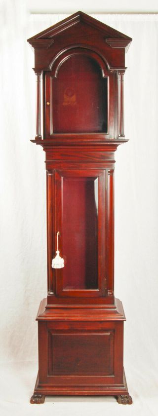 American 9 Tube Grandfather Clock Case Only @ 1910 Mahogany Impressive