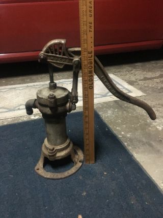 Antique 19 1/2” 1912 Myers Brass - Cast Iron Water Hand Pump Pat.  January 16,  1912